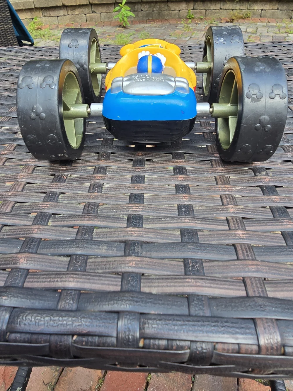 vintage Disney Mickey Mouse Donald Duck Flip Racer Race Car StuntCar Collectable